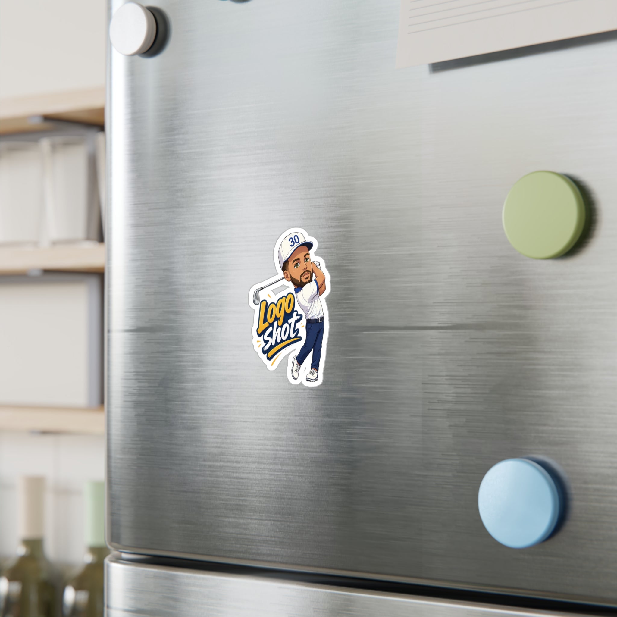No.30 Championship Logo Shot Golf Sticker