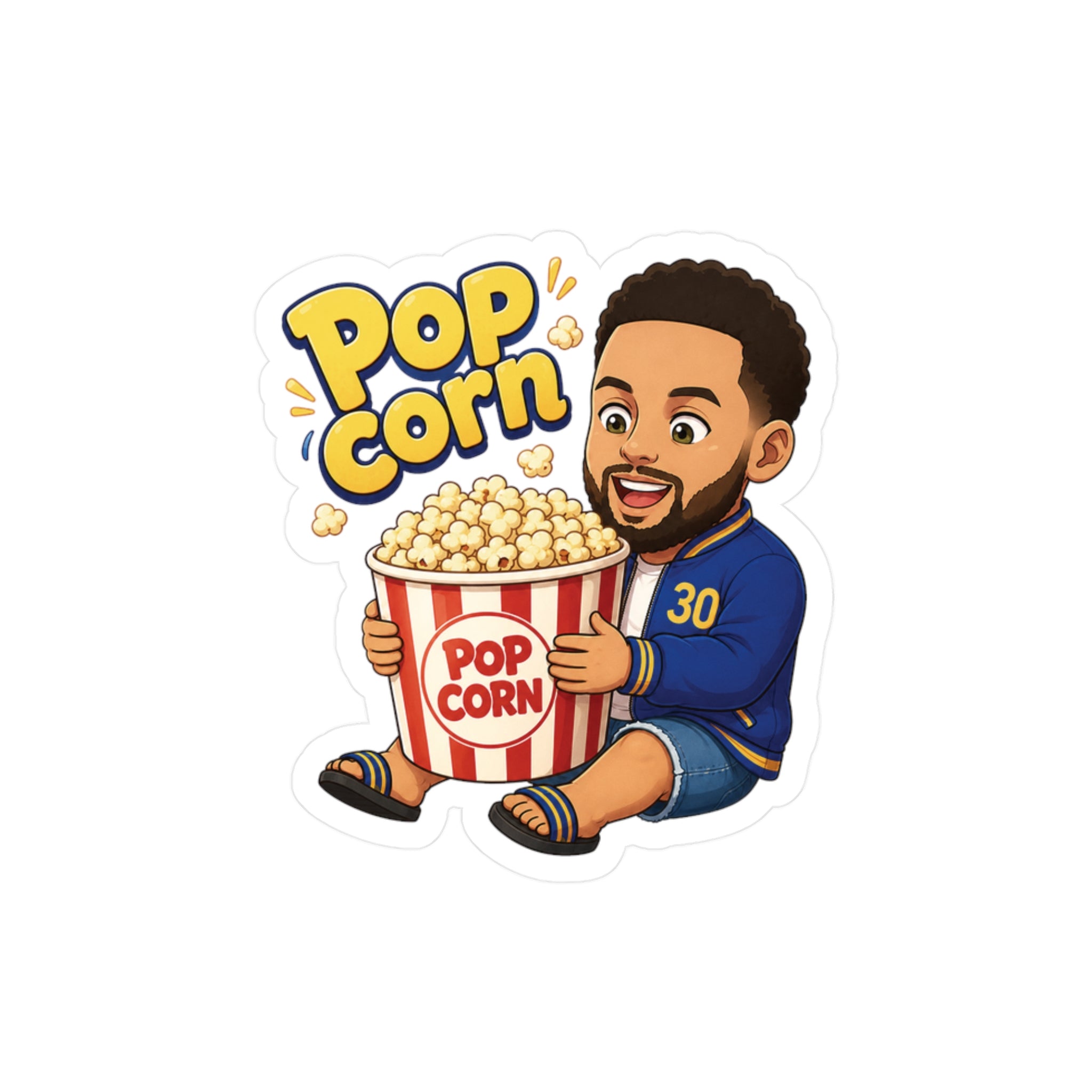 Chef's No.30 Stadium Popcorn Time Sticker