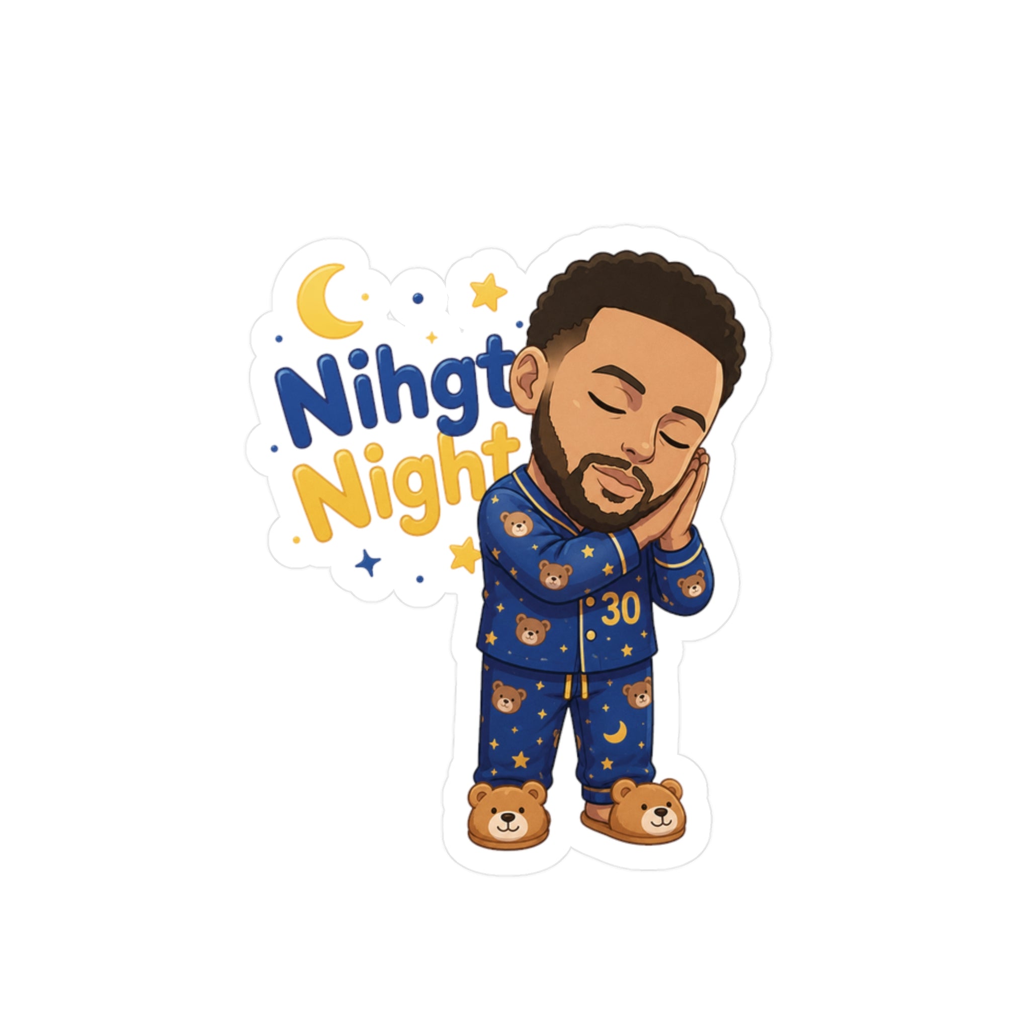 No.30 "Night Night" Golden Celebration Sticker