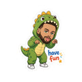 No.30 Dino-Suits Dino-Fun Cartoon Sticker